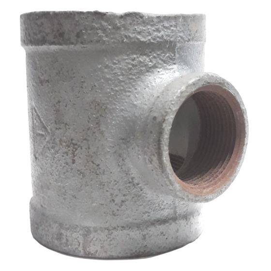Imagem de Te de Ferro Galvanizado Redução 3' X 2'