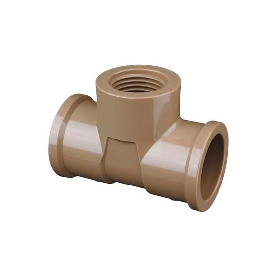 Tê em Pvc Soldável com Rosca 25mmx3/4