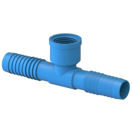 Imagem de Te Interno 90 Com Bitola 3/4" Azul Durín