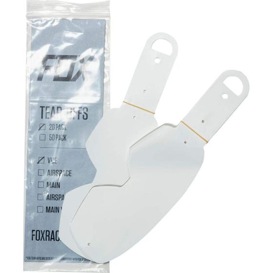 Imagem de Tear Offs Fox Racing VUE Standard - 20 Unidades Transparentes (Unissex)