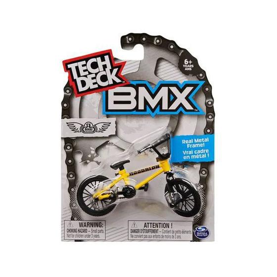 Tech Deck BMX Bike de Dedo Amarela - SUNNY - Skate de Dedo - Magazine Luiza