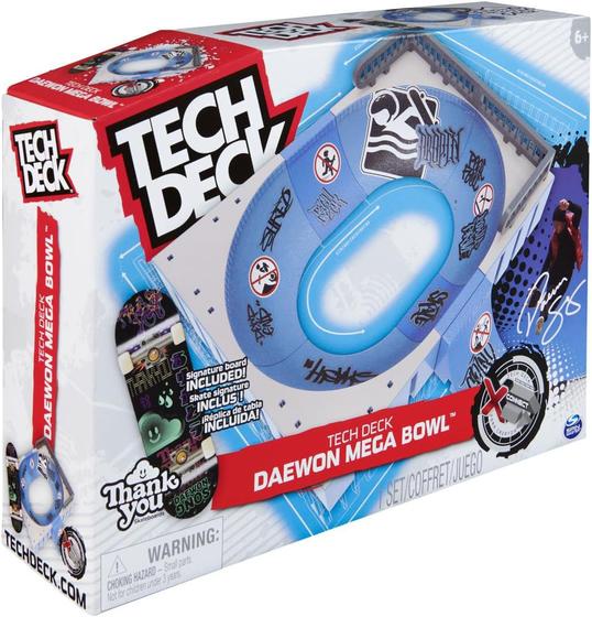 Imagem de Tech Deck Playset Daewon Mega Bowl Pista Skate de Dedo Sunny