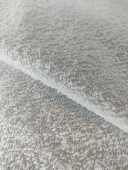 Imagem de Tecido Atoalhado Felpudo Branco 100% Algodão Branco - Unid. 1 metro