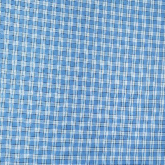 Imagem de Tecido Camisaria Xadrez Branco e Azul 50cm x 1,50m