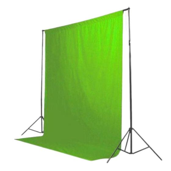 Imagem de Tecido Chroma Key Verde 3m x 2m - Com Bainha e Acabamento