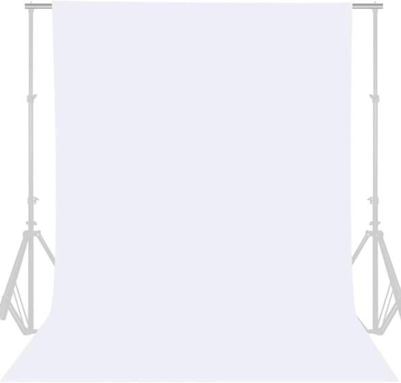 Imagem de Tecido de Fundo Infinito Algodão Branco 3.0x3.6m para Estúdio Fotográfico