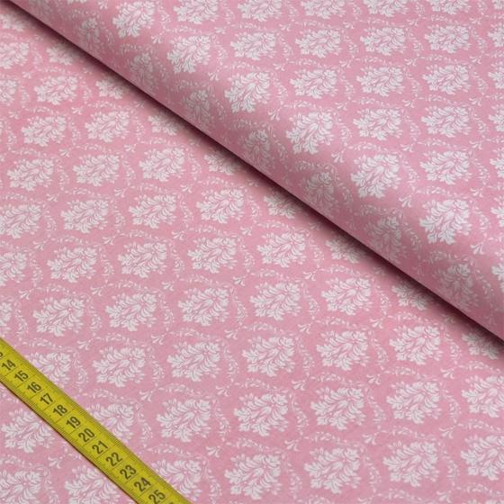 Imagem de Tecido Estampado para Patchwork - Beautiful Smile: Damask Rosê (0,50x1,40)