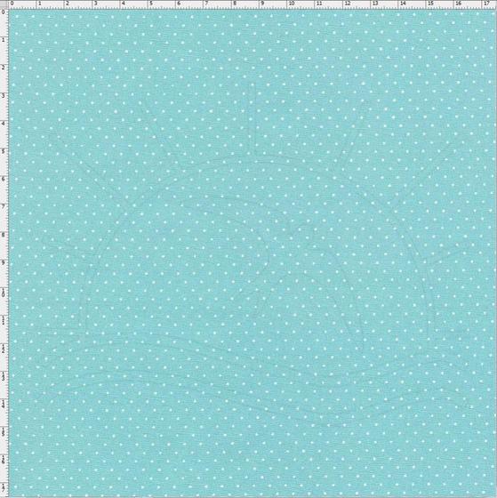 Imagem de Tecido Estampado Para Patchwork - Composê Poá Azul Claro Cor 1595 (0,50X1,40)