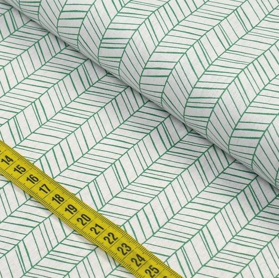 Imagem de Tecido Estampado para Patchwork - Geométricos By Mariana Curti : Grilo Verde (0,50x1,40)