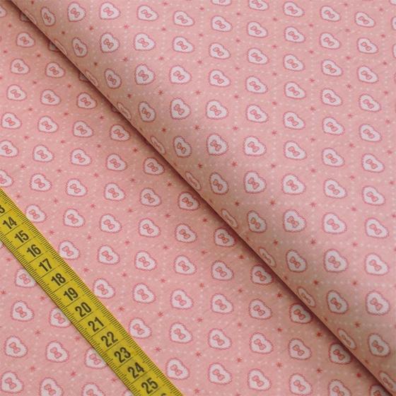 Imagem de Tecido Estampado para Patchwork - Kawaii : Lacinhos Rosa (0,50x1,40)