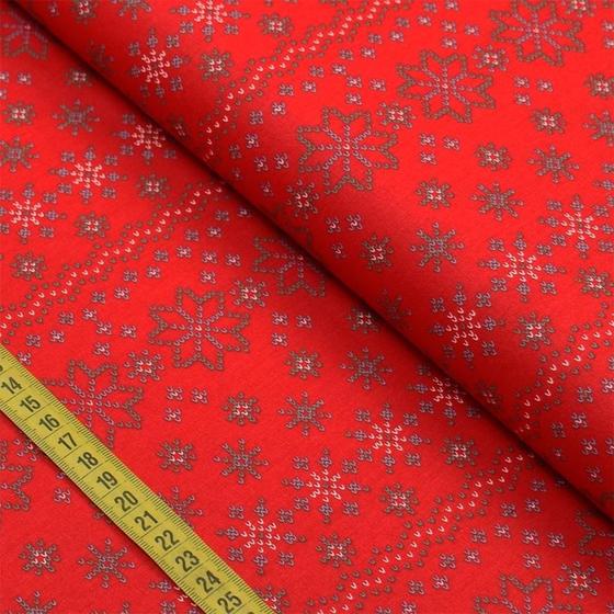 Imagem de Tecido Estampado para Patchwork - Natal : Flocos de Neve 2527 (0,50x1,50)