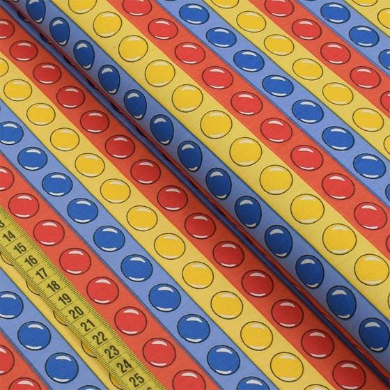 Imagem de Tecido Estampado para Patchwork - Pop It : Fidget Toy Vermelho (0,50x1,40)