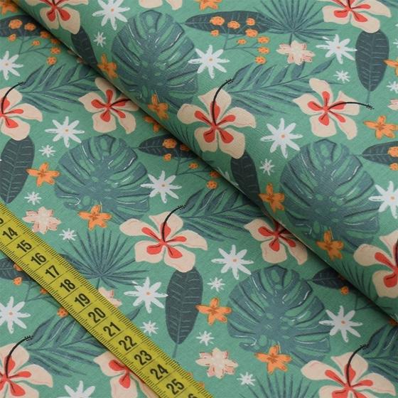 Imagem de Tecido Estampado para Patchwork - Summer Fresh : Folhagem (0,50x1,40)