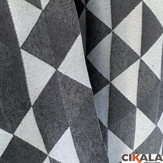 Imagem de Tecido Geométrico Triangulos Jaquard 25x1.45 Metros