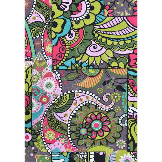 Tecido Jacquard Estampado Abstrato Floral Fundo Cinza - 1,40m de Largura Menor preço em Tecido Jacquard Estampado Abstrato Floral Fundo Cinza - 1,40m de Largura