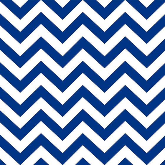 Imagem de Tecido Jacquard Estampado Chevron Azul Royal - 2,80m de Altura (Desenho Sentido Largura)