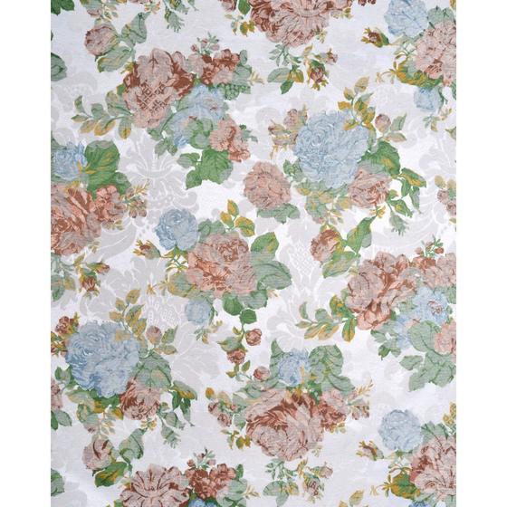 Imagem de Tecido Jacquard Estampado Floral Rosa Envelhecido  - 2,80m de Largura