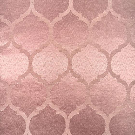 Imagem de Tecido Jacquard Tradicional Geométrico Rosa Envelhecido - 2,80m de Largura