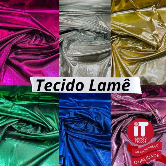 Imagem de Tecido Lamê metalizado - Várias cores - (1m x 1,50m)