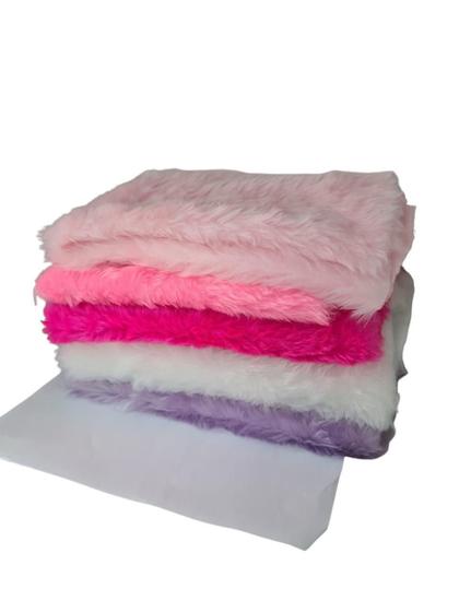 Imagem de Tecido Pelucia Pêlo Baixo Decoração Pantufa Kit 6Un De 30Cm