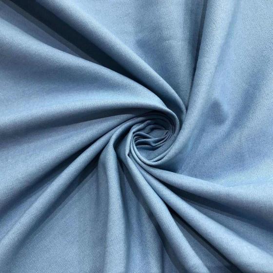 Imagem de Tecido Sarja Lisa 100% Algodão Azul