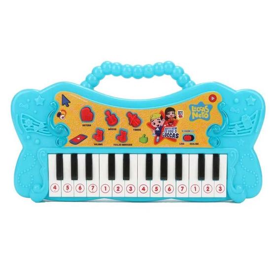 Imagem de Tecladinho Musical Luccas Neto C/ Luz e Som Multikids BR1812
