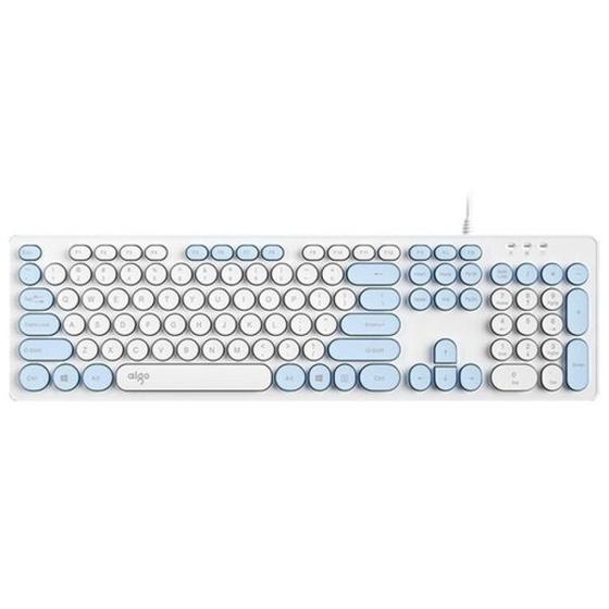 Imagem de Teclado Aigo K200 USB White/SKY Blue 3.0