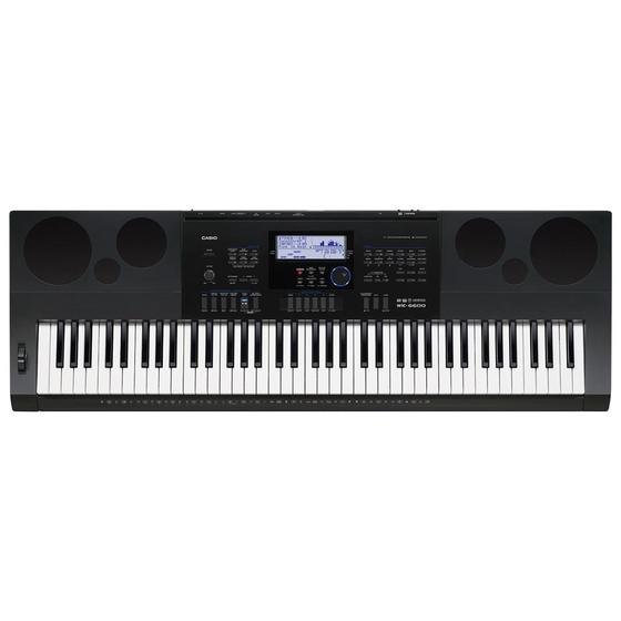 Teclado Arranjador 76 Teclas WK 6600 Preto Casio Menor preço em Teclado Arranjador 76 Teclas WK 6600 Preto Casio