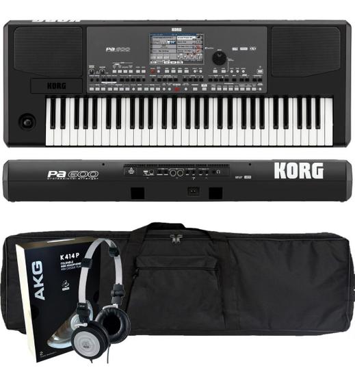 Teclado Arranjador Korg Pa600 Profissional+bag+ Akg 414 Menor preço em Teclado Arranjador Korg Pa600 Profissional+bag+ Akg 414