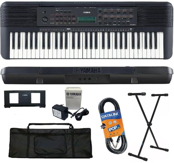 Imagem de Teclado Arranjador Yamaha PSR-E273 61 teclas + Suporte + Capa + Cabo P10