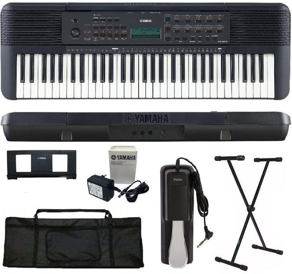 Teclado Arranjador Yamaha PSR-E273 61 teclas + Suporte X + Capa + Pedal Sustain Imagem de Teclado Arranjador Yamaha PSR-E273 61 teclas + Suporte X + Capa + Pedal Sustain