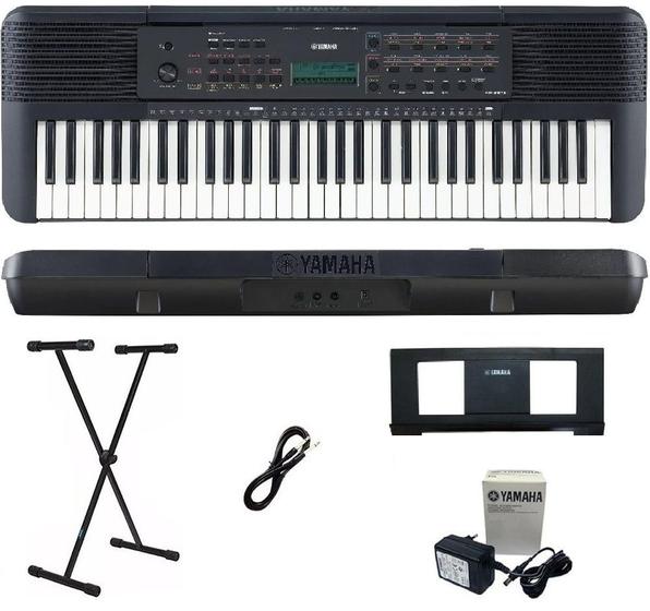 Imagem de Teclado Arranjador Yamaha PSR-E283 61 teclas + Suporte X + Cabo P10