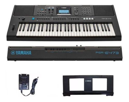 Imagem de Teclado Arranjador Yamaha PSR-E473 61 Teclas Sensitivas - Preto *