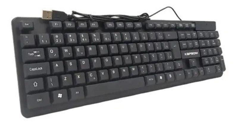 Imagem de Teclado Básico com Fio Usb Padrão ABNT2 Kapbom - KA-691