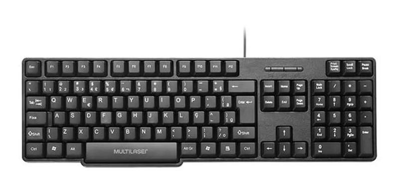 Imagem de Teclado Básico Slim Preto Usb Tc213 Multilaser