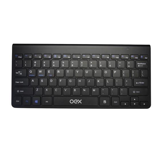 Teclado Bluetooth Oex Elite TC501 Preto para PC Mac Tablet Menor preço em Teclado Bluetooth Oex Elite TC501 Preto para PC Mac Tablet