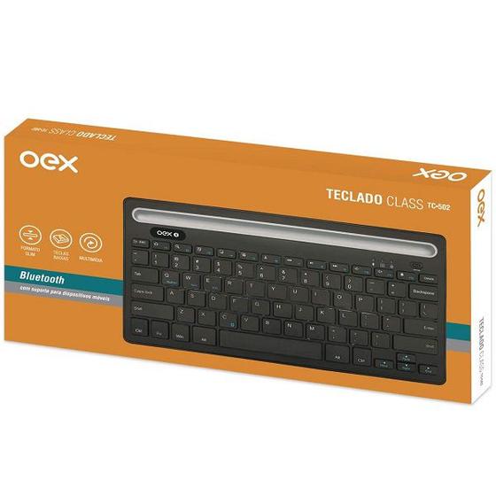 Imagem de Teclado Bluetooth para Tablet e Smartphone OEX CLASS TC502 Preto