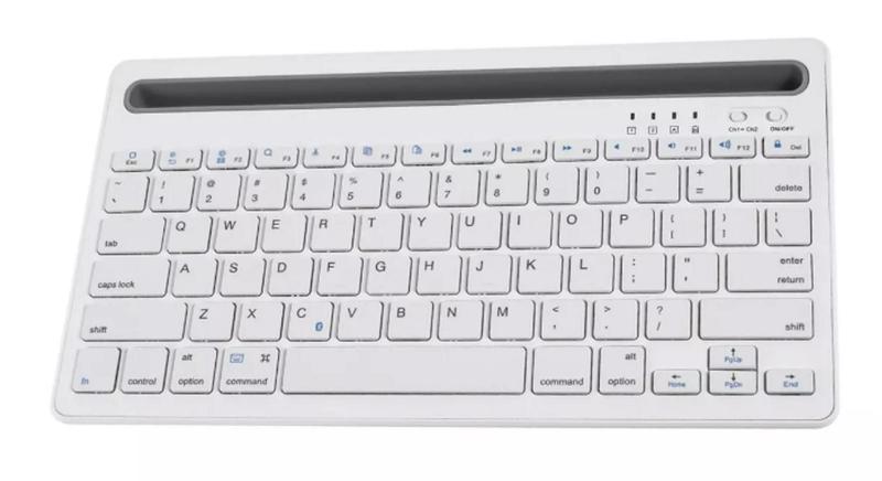 Imagem de Teclado Bluetooth Recarregável Com Suporte Para Tablet Motorola Tab G70