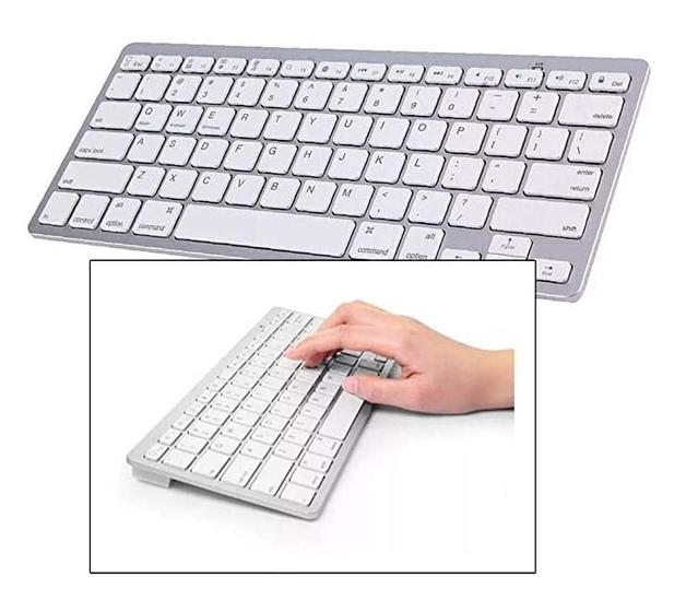 Imagem de Teclado Bluetooth Sem Fio Wireless Pc Android Celular