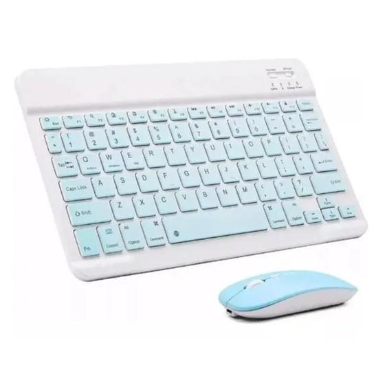 Imagem de Teclado Bluetooth Touchpad Mouse Bluetooth Android IOS PC Tablet Celular