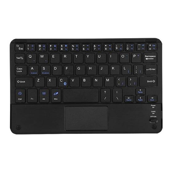 Imagem de Teclado Bluetooth Touchpad Para Galaxy Tab A7 A8 A9 S7 S8