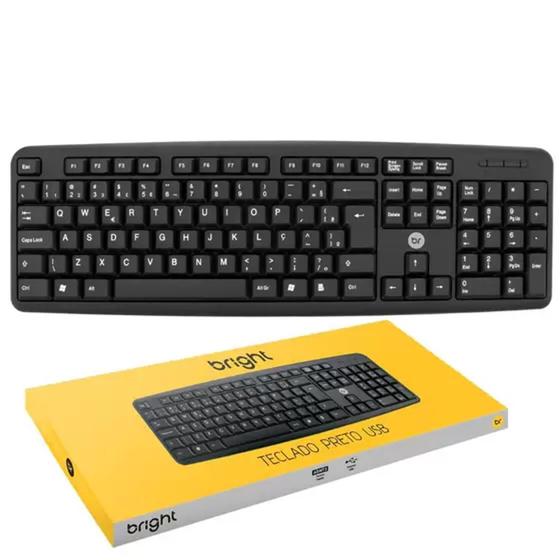 Imagem de Teclado bright 0014 basic preto usb