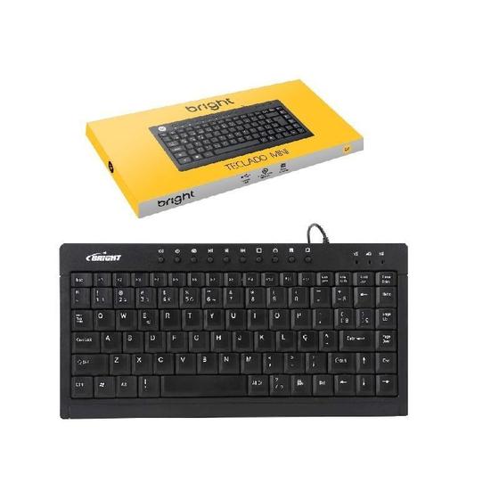 Imagem de Teclado Bright Abnt2 Usb Multimidia Mini 0505