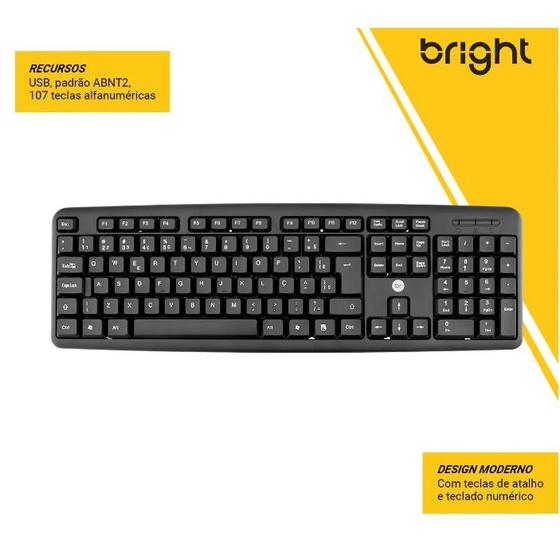 Teclado Usb Basic Tcdbr0014 Bright