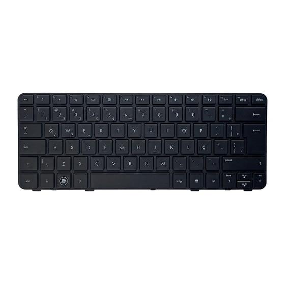Imagem de Teclado bringIT compatível com Notebook HP Pavilion DM1-3260BR  Preto ABNT3