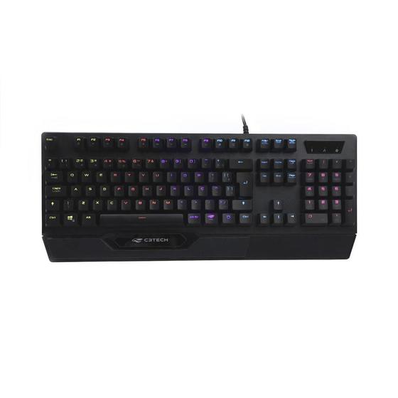 Imagem de Teclado C3Tech Gamer Mecânico USB KGM-1200BK