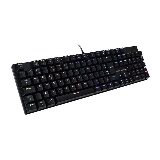 Imagem de Teclado C3Tech Gamer Mecânico USB KGM-900BK