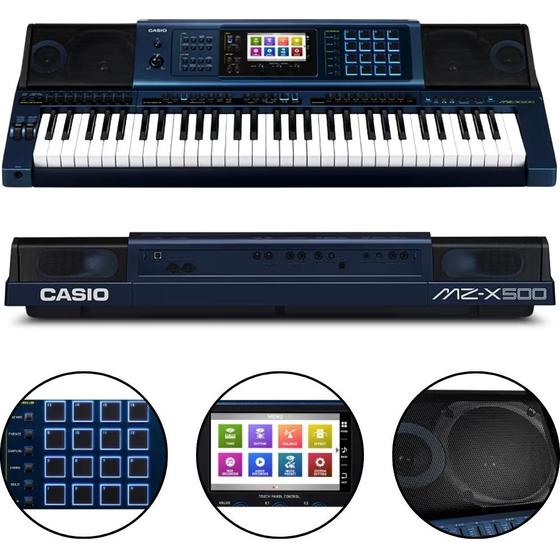 Imagem de Teclado CASIO Arranjador 61 Teclas Drawbar Profissional Pads USB MZ-X500