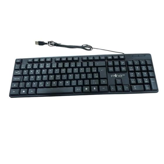Imagem de Teclado com cabo usb kv11011 (7899085584719)