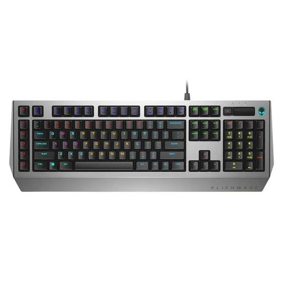 Imagem de Teclado Com Fio Dell Alienware Pro Gamer Aw768 Preto Prata Inglês